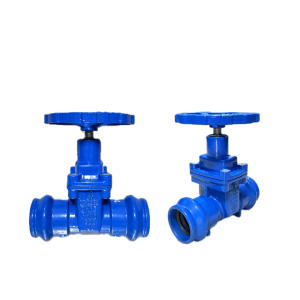 VALVULA COMPUERTA HIERRO FUNDIDO TUBO PVC JUNTA ELASTICA