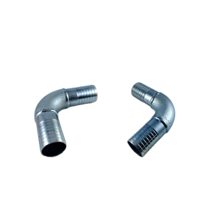 Enlace metálico curvo manguera