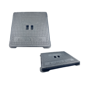 Tapa cuadrada registro hierro fundido con marco